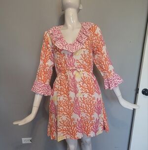 Gretchen Scott Designs Sea Print Coverup, VGUC, Size S